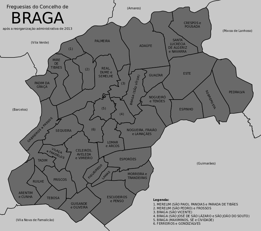 Braga freguesias